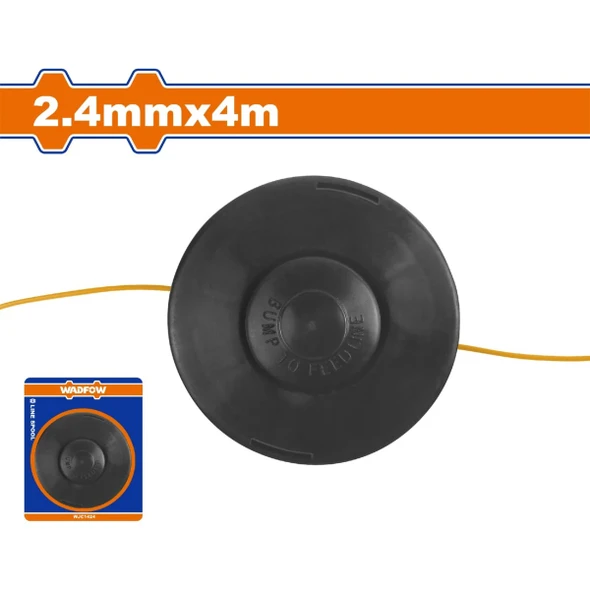 GRASS TRIMMER BRUSH CUTTER LINE SPOOL CORD 4M 2.4MM WADFOW WJC1424