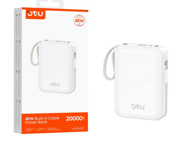 POWER BANK OTU PB-107 20,000MAH 45W PORTABLE LARGE CAPACITY MOBILE SUPPLY