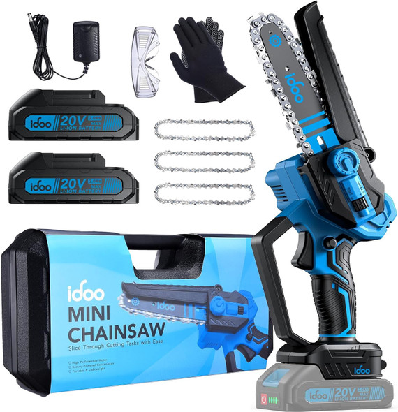 CHAINSAW MINI IDOO 6" I-D-121  20V LITHIUM-ION