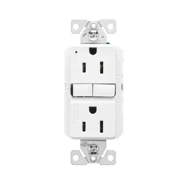 GFCI OUTLET EATON WHITE 15A GF15W-3 SOLD EACH