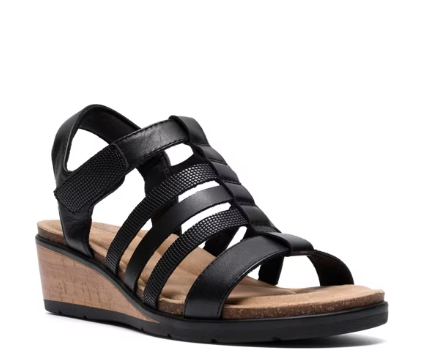 Footwear Clarks Kacha Step Wedge Sandal Black