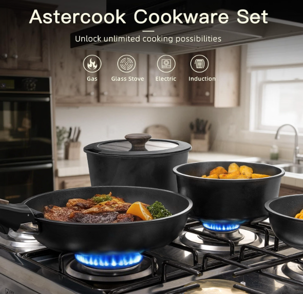 Pot Set Astercook Non Stick 23pcs CS23207A-B