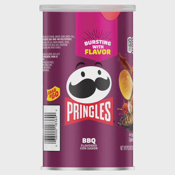 PRINGLES POTATO CRISPS BBQ 2.5oz 71g