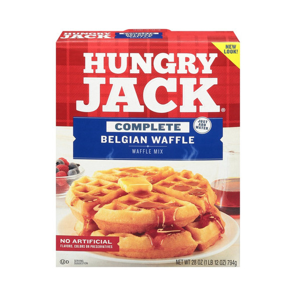HUNGRY JACK COMPLETE BELGAIN WAFFLE MIX 28oz 794g