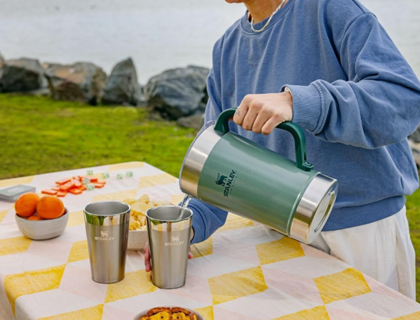 Travel Mug Stanley Pitcher Stay-Chill Insulated Stainless Steel 64oz Rose