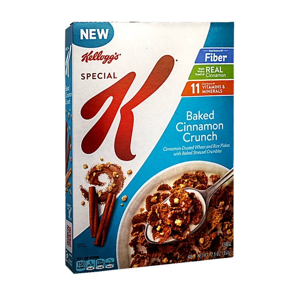 KELLOGG'S SPECIAL K CINNAMON CRUNCH CEREAL 12.5oz