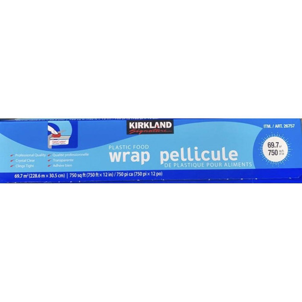 KIRKLAND SIGNATURE PLASTIC WRAP 750sft 2PCS PACK
