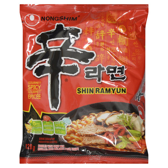 NONGSHIM NONG SHIM SHIN RAMYUN NOODLE GOURMET SPICY SOUP 4.2 OZ
