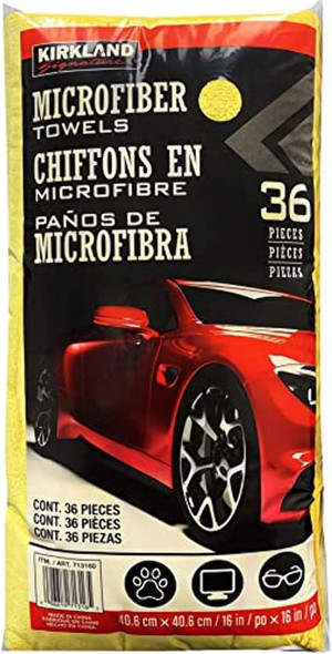 KIRKLAND SIGNATURE MICROFIBER TOWELS 36PCS PACK