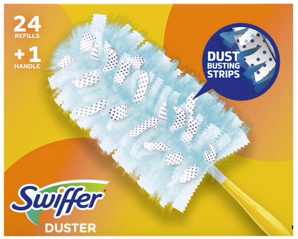 SWIFFER DUSTER DUSTING KIT 24 REFILLS + 1 HANDLE UNSCENTED