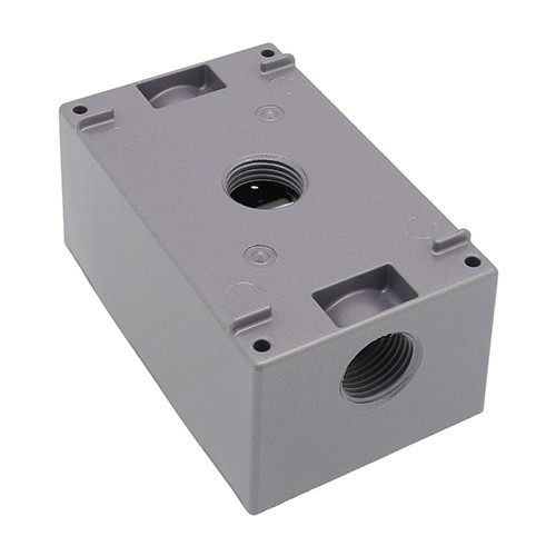 WEATHERPROOF OUTLET BOX ALUM GREY CLSOL FSB31