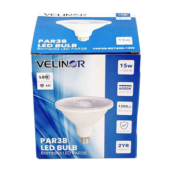 BULB VELINOR SPOTLIGHT 15W 6000K E27 SCREW VNP38-E2760K-15W