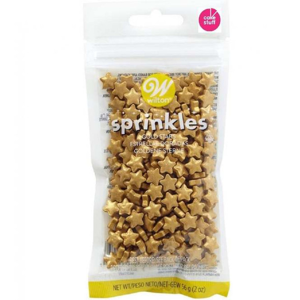 BAKING WILTON SPRINKLES STARS GOLD 03-3072 2oz 56G