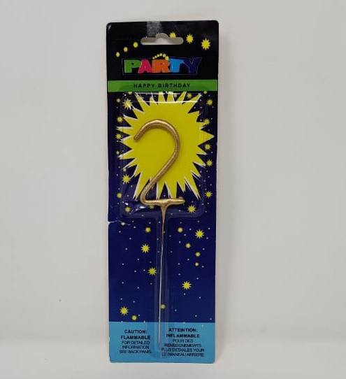 PARTY CAKE TOPPER HAPPY BIRTHAY 0-9 GOLD WIRE HT0978