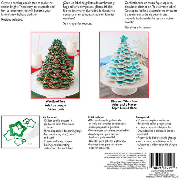 BAKING WILTON COOKIE CUTTER TREE 15PCS KIT 2104-5919 BAKING WILTON COOKIE CUTTER TREE 15PCS KIT 2104-5919