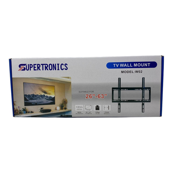 TV WALL BRACKET 26"-63" W02 SUPERTRONICS TV WALL MOUNT