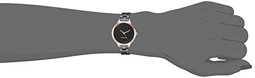 WATCH NINE WEST WOMEN ROSE GOLD-TONE AND GUNMETAL BRACELET NW/2225BKRT