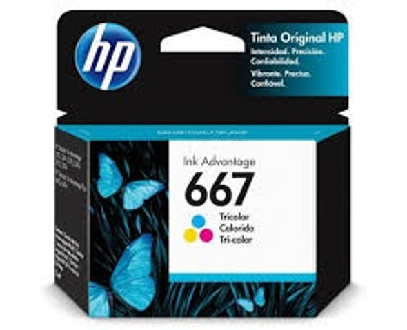 COMPUTER PRINTER INK HP 667 TRI-COLOR 3YM78AL COMPUTER PRINTER INK HP 667 TRI-COLOR 3YM78AL