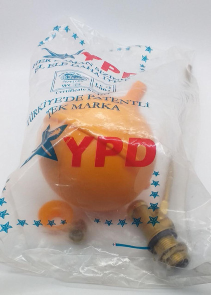 FLOAT VALVE 1/2" BRASS W/BALL YPD FLOAT VALVE 1/2" BRASS W/BALL YPD