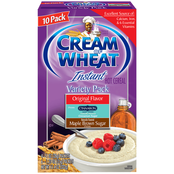 CREAM OF WHEAT INSTANT VARIETY PACK 11.4oz 322g