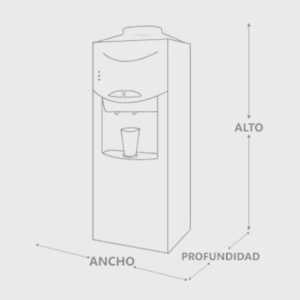 WATER DISPENSER FRIGIDAIRE FQF20C3MUSW FS10W COLD & HOT