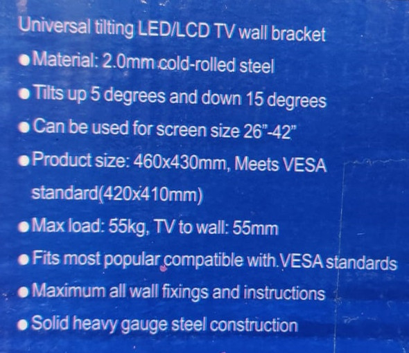 TV WALL BRACKET 26"-42" POLAR RYD9837