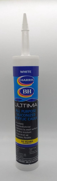 SILICONIZED HARRIS ACRYLIC CAULK 300ML ULTIMA