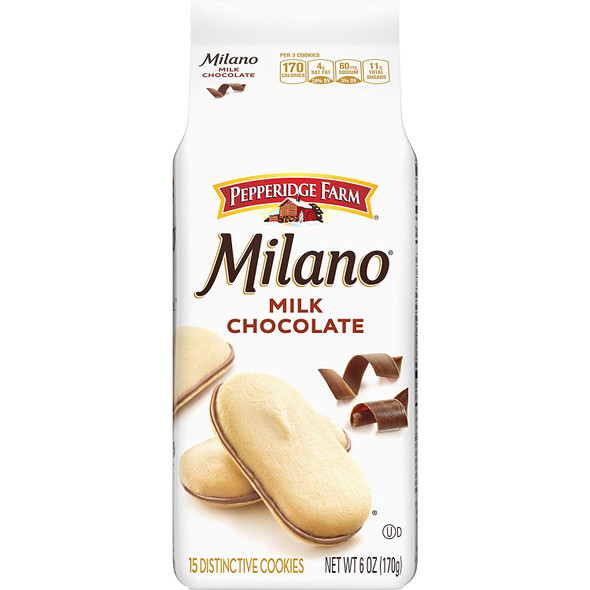 PEPPERIDGE FARM MILANO MILK CHOCOLATE 6oz 170g