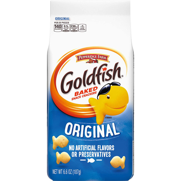 PEPPERIDGE FARM GOLDFISH ORIGINAL BAKED SNACK CRACKERS 6.6oz 187g