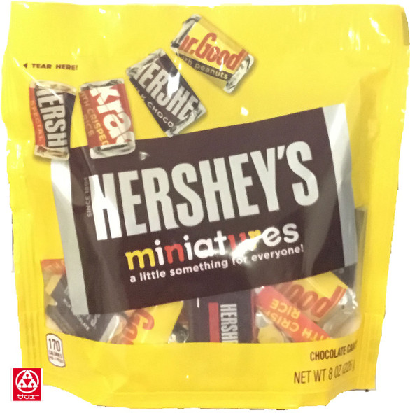 HERSHEY'S MINIATURES CHOCOLATE CANDY 8oz 226g HERSHEY'S MINIATURES CHOCOLATE CANDY 8oz 226g