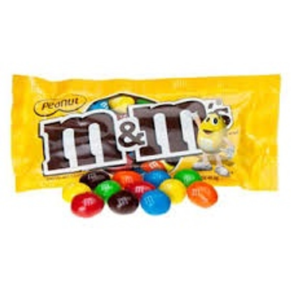 M&M PEANUT MILK CHOCOLATE CANDIES 1.74oz 49.3g M&M PEANUT MILK CHOCOLATE CANDIES 1.74oz 49.3g