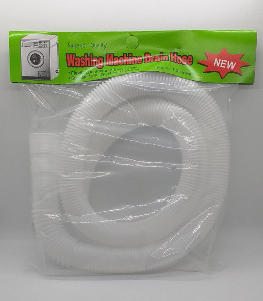 WASHING MACHINE DRAIN HOSE 1.5M WHITE WASHING MACHINE DRAIN HOSE 1.5M WHITE