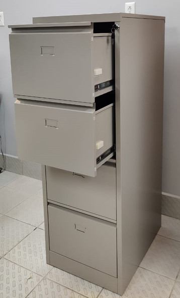 OFFICE CABINET FILING VERTICAL 4 DRAWER CENTRAL 64012 BEIGE