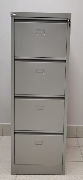 OFFICE CABINET FILING VERTICAL 4 DRAWER CENTRAL 64002 GREY