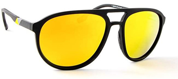 Sunglasses INVICTA EYEWEAR Aviator I 22975 Polarized, Black & yellow Unbreakable Lightweight Highest Grade TR90 Frame. UV400