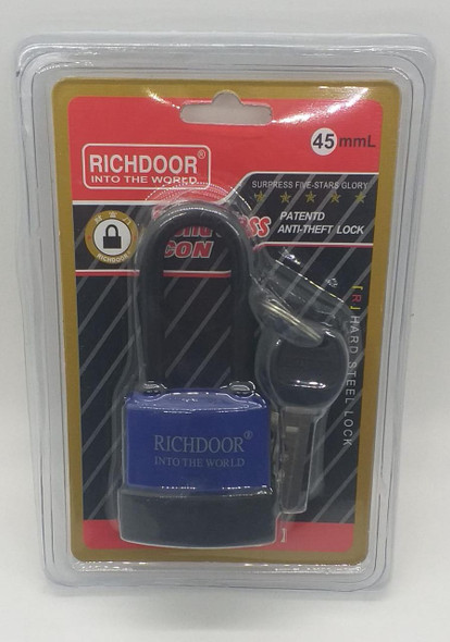 PADLOCK 45MM RICHDOOR LONG SHACKLE WEATHERPROOF