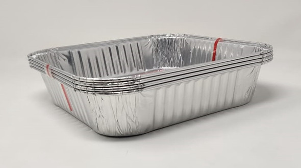 FOIL TRAY TITAN BZ90308R 4PCS PACK SQUARE CAKE PANS 7.5X7.5X1.5" 19X19X3.2CM FOIL TRAY TITAN BZ90308R 4PCS PACK SQUARE CAKE PANS 7.5X7.5X1.5" 19X19X3.2CM