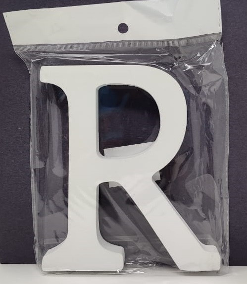 PARTY LETTER WHITE A-Z QM010 CUTOUT WOODEN / A / H / H / H