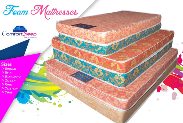 MATTRESS QUEEN COMFORTSLEEP COMFORT FOAM 60" X 80" X 6" MATTRESS QUEEN COMFORTSLEEP COMFORT FOAM 60" X 80" X 6"