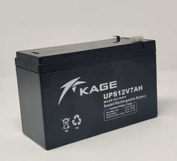 BATTERY RECHARGEABLE 12V 7AH KAGE UPS12V7AH
