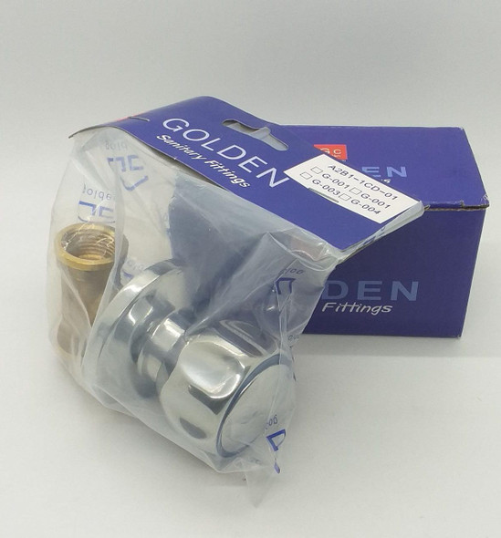 SHOWER VALVE 1/2" GC GOLDEN SANITARY CHROME