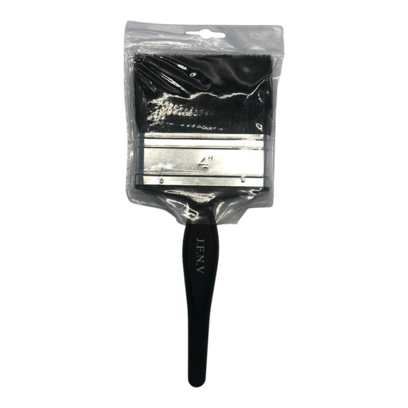 PAINT BRUSH 4" BLACK PLASTIC HANDLE J.F.N.V