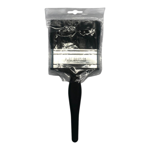 PAINT BRUSH 4" BLACK PLASTIC HANDLE J.F.N.V