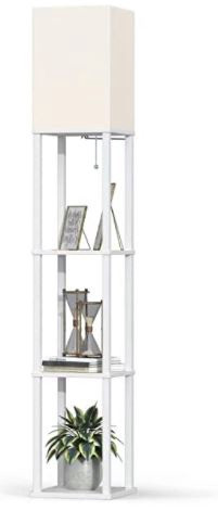 Floor Lamp Addlon LED Modern Shelf for Living Room Bedroom and Office
