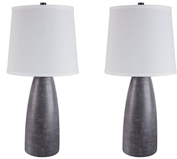 Table Lamp Ashley Signature Design  Shavontae Set of 2 Modern Gray L243004