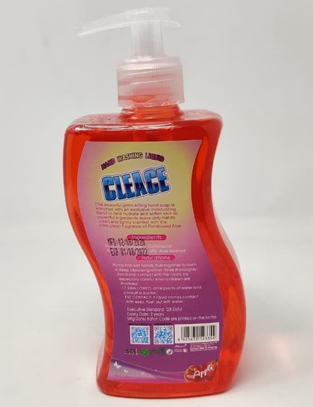 CLEACE LIQUID SOAP 500G HAND WASHING ANTI-BACTERIAL CLEACE LIQUID SOAP 500G HAND WASHING ANTI-BACTERIAL