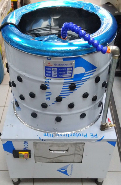 POULTRY PLUCKING MACHINE FEATHER DEPILATOR IRON CAPTAIN #50 SY50 110V 60HZ 50KG 1.1KW