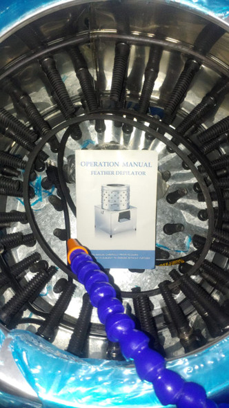 POULTRY PLUCKING MACHINE FEATHER DEPILATOR IRON CAPTAIN #50 SY50 110V 60HZ 50KG 1.1KW