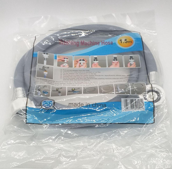 WASHING MACHINE HOSE INLET 1.5M GREY WASHING MACHINE HOSE INLET 1.5M GREY