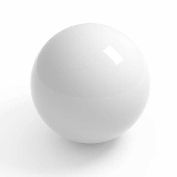POOL BALL WHITE OVERSIZE 2 3/8" BILLIARDS